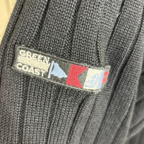 GREEN COAST Yachting Outfits Henley Sweater Italy Wool Blend Sz. Large (54) - Picture 10 of 15